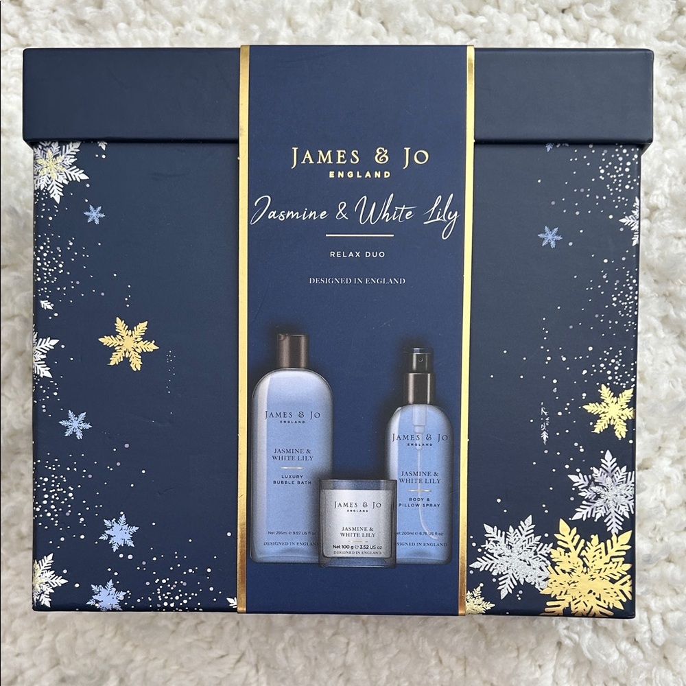 James & Joy Jasmine & White Lily Relax Duo - Blue and Gold